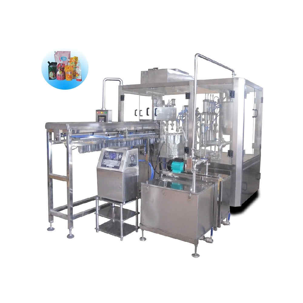 ZLD-4A Automatic stand up pouch filling and cap-screwing machine